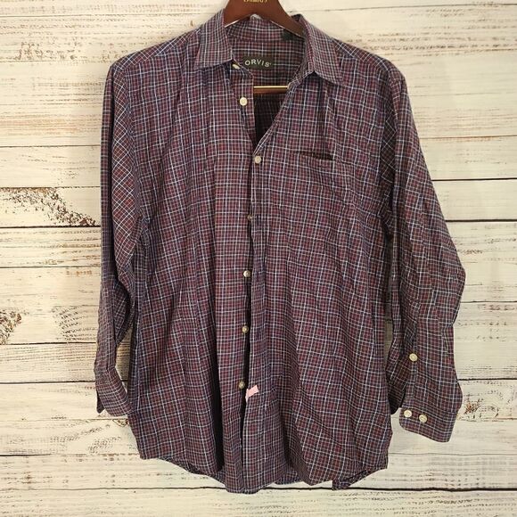 Orvis Other - ORVIS Plaid Long Sleeve Button Down Shirt L - great condition